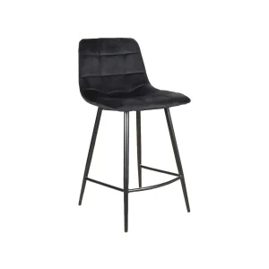 Hoker mila h-2 velvet czarny stelaż/czarny bluvel 19