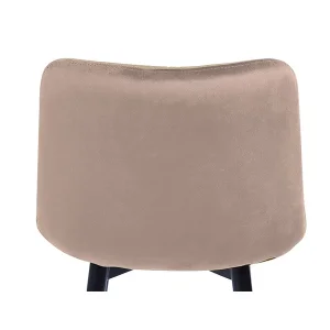 Półhoker chic h-2 velvet czarny stelaż / beż bluvel 28