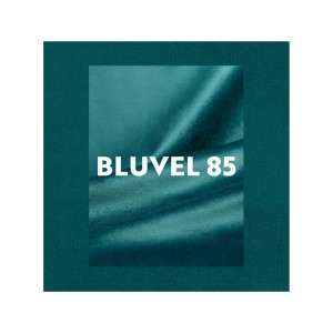 Krzesło chic velvet czarny stelaż / turkus bluvel 85