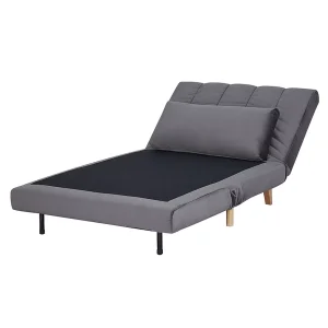 Fotel billy velvet szary tap.139/buk