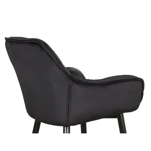 Hoker cherry h-2 velvet czarny stelaż/czarny bluvel 19