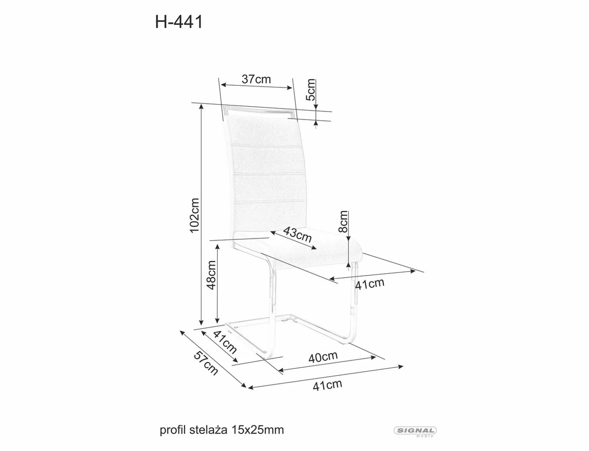 Krzesło h441 velvet czarny stelaż/czarny tap. 117