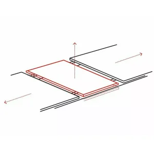 Stół westin sc biały efekt marmuru/czarny mat 120(160)x80