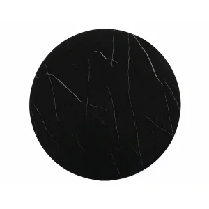 ława sabine czarny efekt marmuru/złoty fi 80