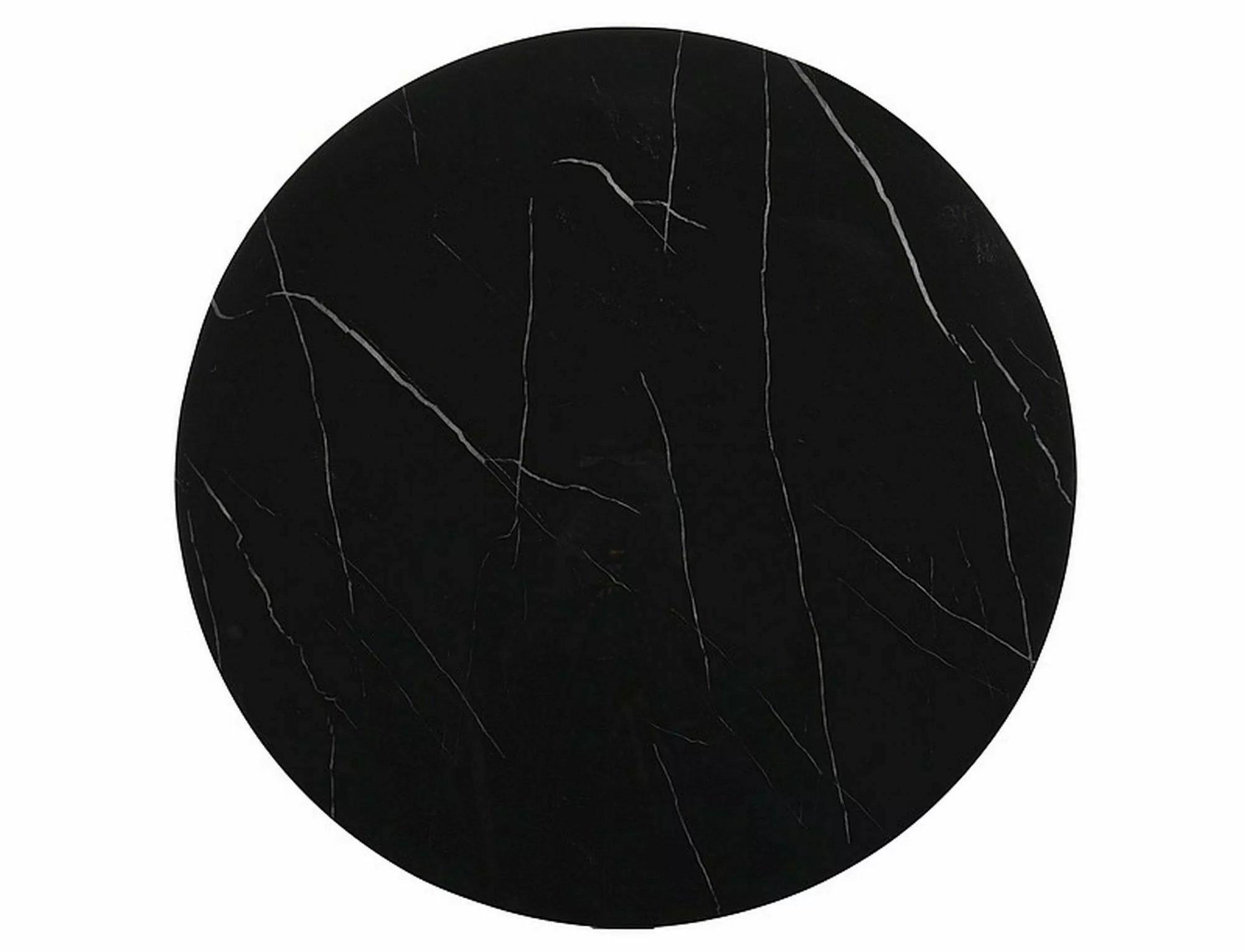 ława sabine czarny efekt marmuru/złoty fi 80