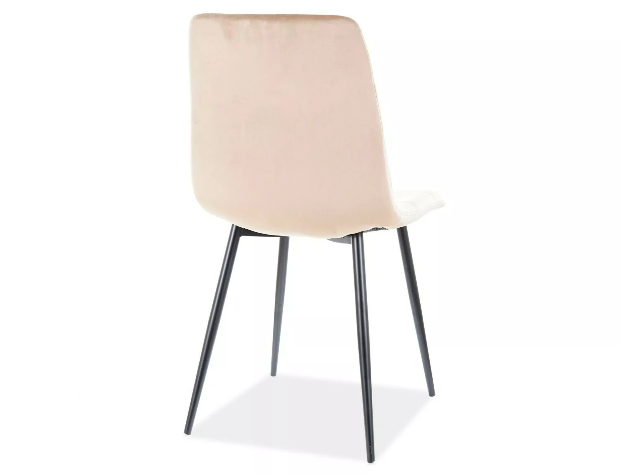 Krzesło mila velvet czarny stelaż/beż bluvel 28