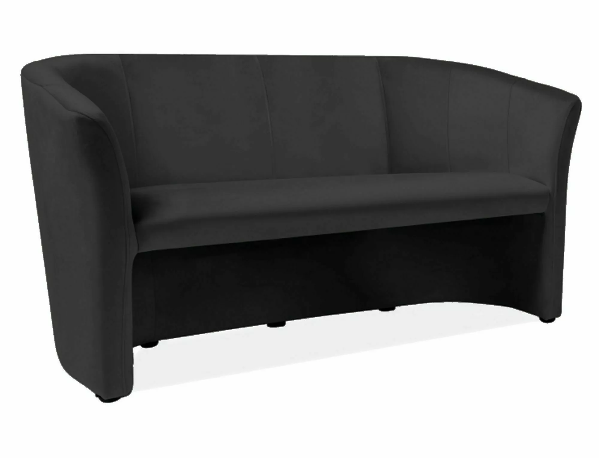 Sofa tm-3 velvet czarny bluvel 19 / wenge