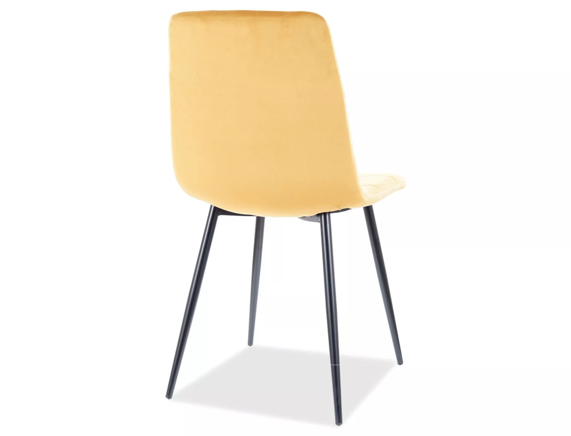 Krzesło mila velvet czarny stelaż/curry bluvel 68