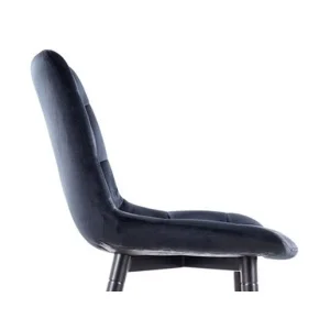 Półhoker chic h-2 velvet czarny stelaż / czarny bluvel 19