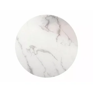 ława sabine biały efekt marmuru/złoty fi 80