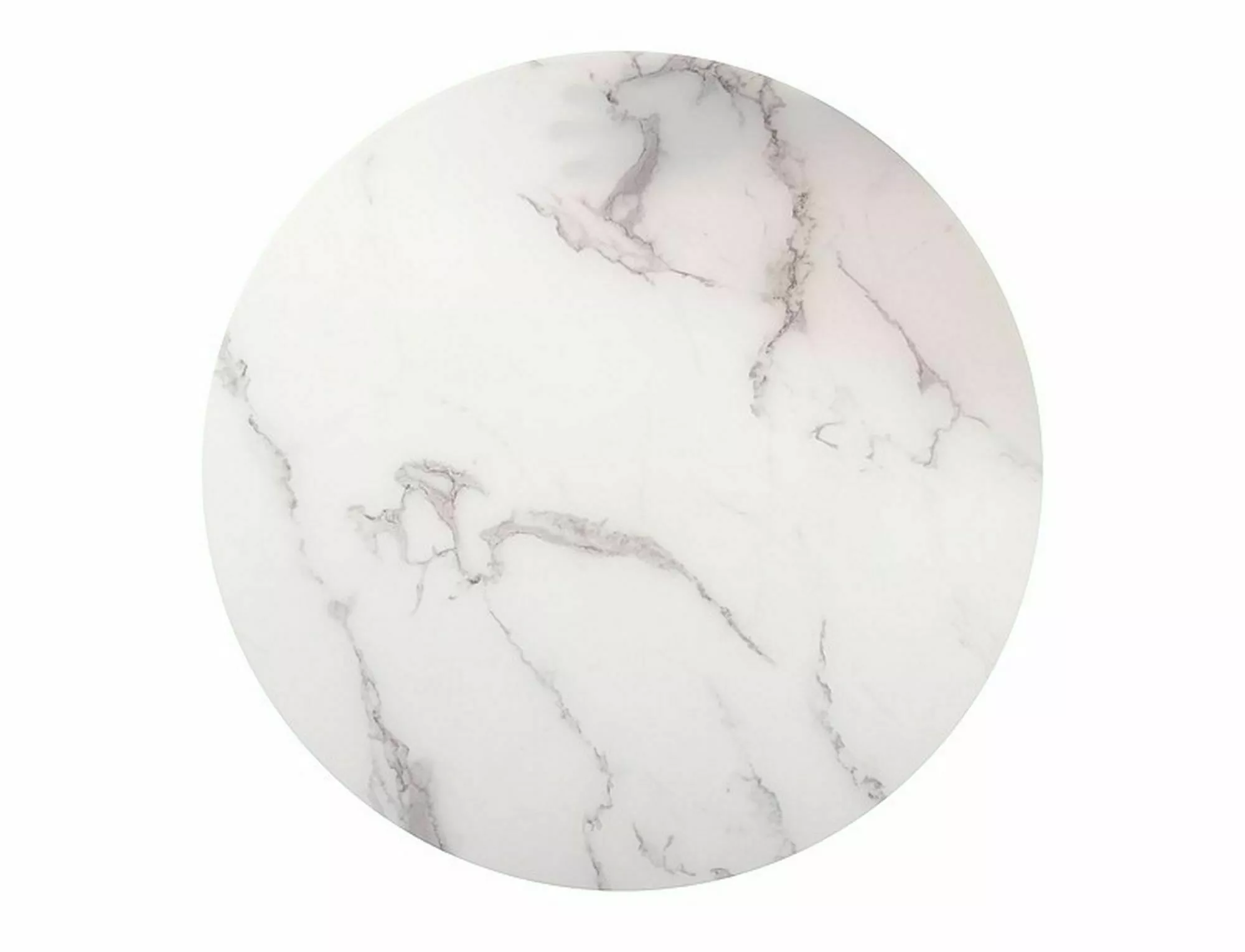 ława sabine biały efekt marmuru/złoty fi 80