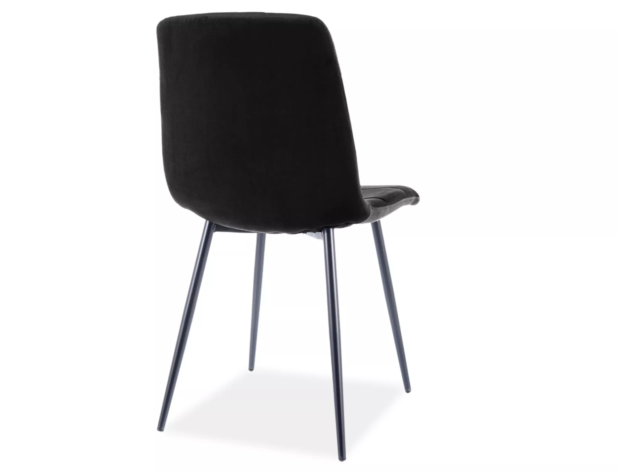 Krzesło mila velvet czarny stelaż/czarny bluvel 19