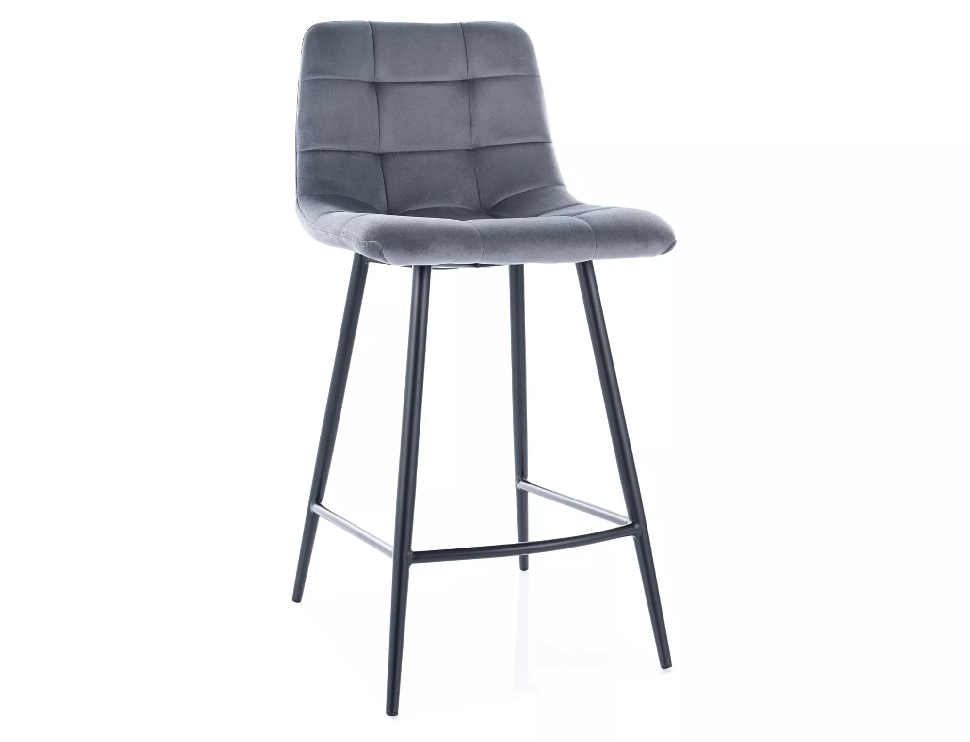 Hoker mila h-2 velvet czarny stelaż/szary bluvel 14