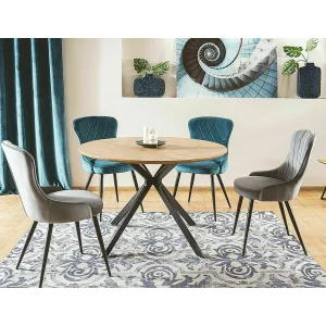 Krzesło lotus velvet czarny stelaż/szary bluvel 14