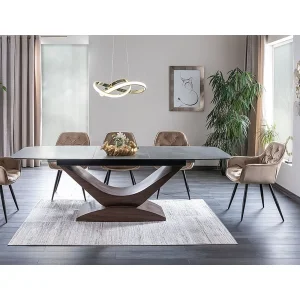 Krzesło cherry velvet czarny stelaż/beż bluvel 28