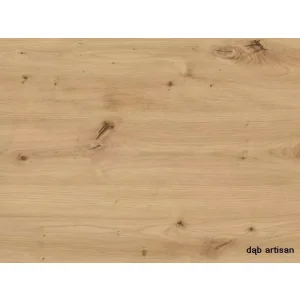 Stół adam dąb artisan / czarny 100x60