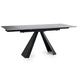 Stół salvadore ceramic ii  ciemny szary/czarny mat 120(180)x80