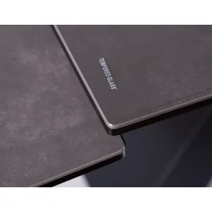 Stół salvadore ceramic ii  ciemny szary/czarny mat 120(180)x80