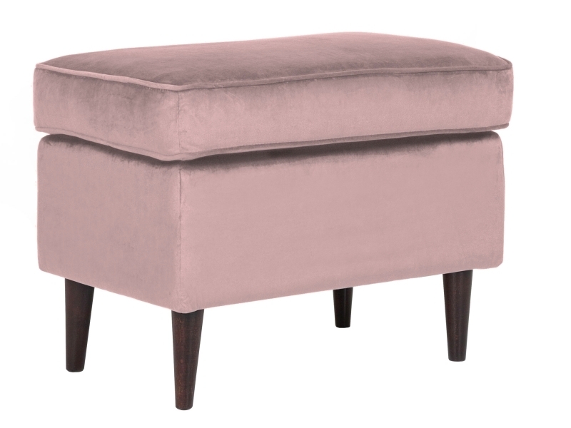 Podnóżek ron velvet antyczny róż bluvel 52 / wenge (p)
