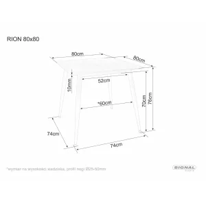 Stół rion 80