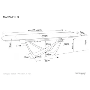 Stół maranello ceramic