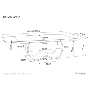 Stół casablanca ceramic