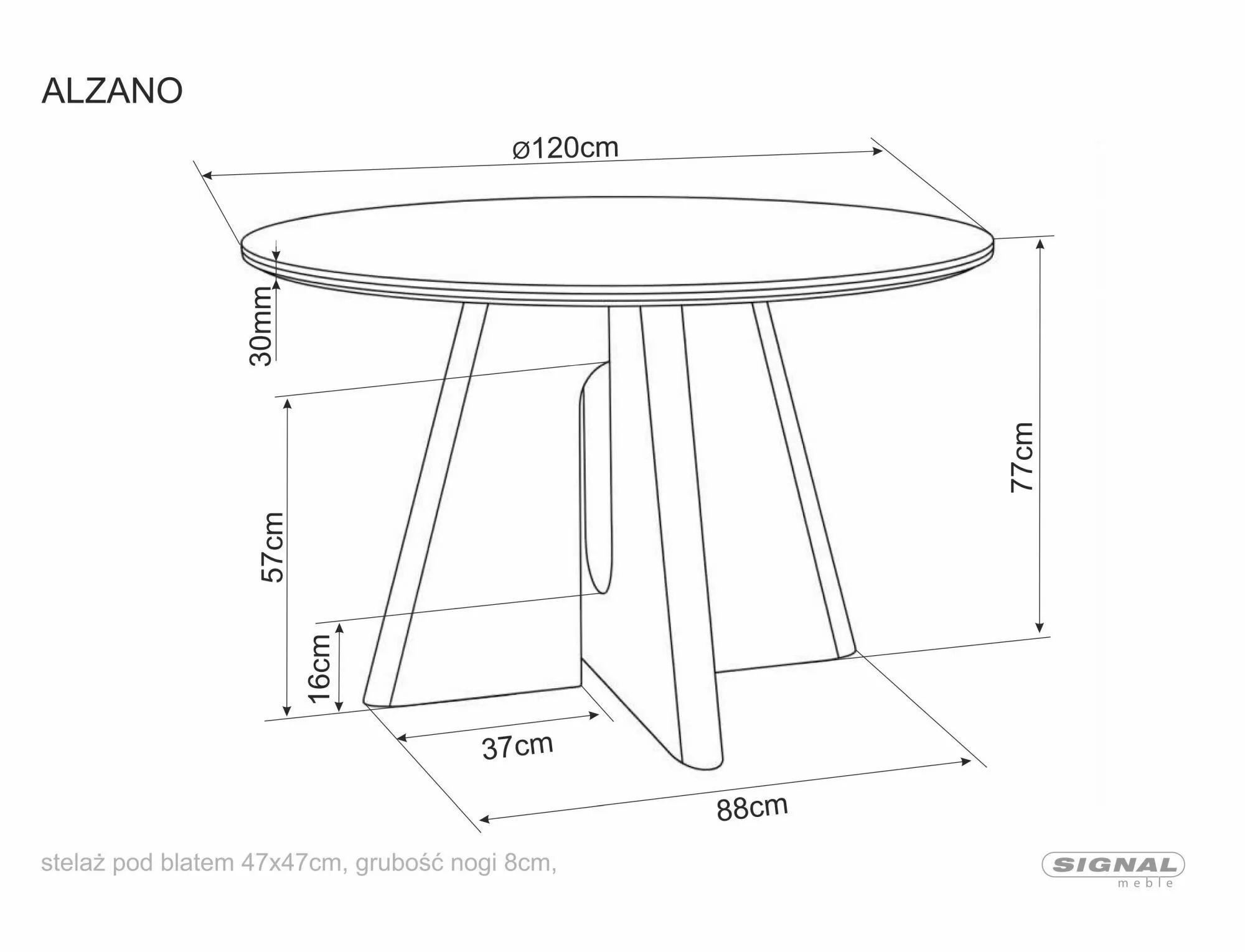 Stół alzano ceramic