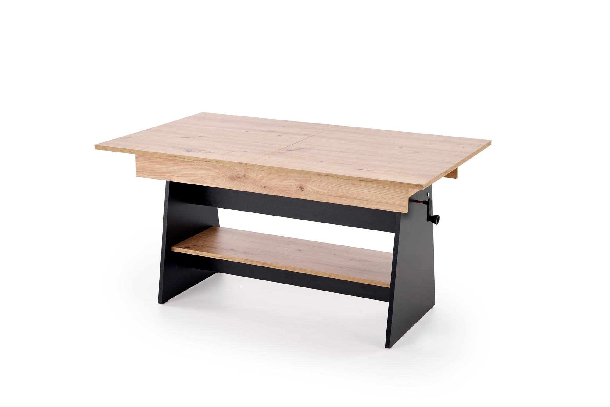 ERIKA ławostół rozkładany dąb artisan / czarny