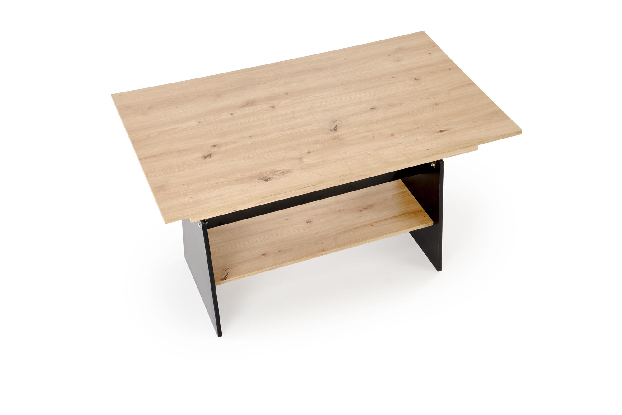 ERIKA ławostół rozkładany dąb artisan / czarny