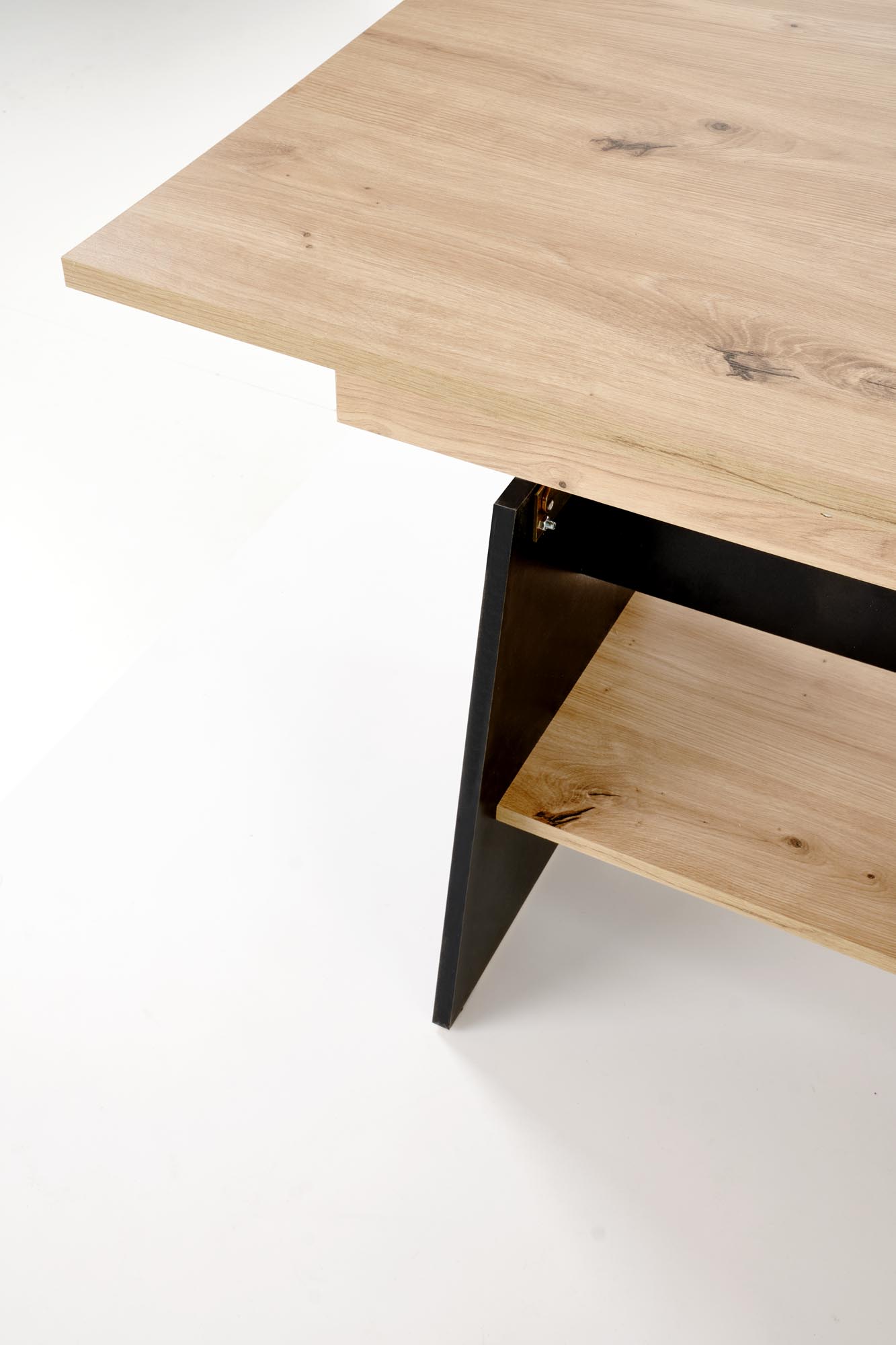 ERIKA ławostół rozkładany dąb artisan / czarny