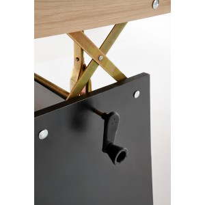 ERIKA ławostół rozkładany dąb artisan / czarny