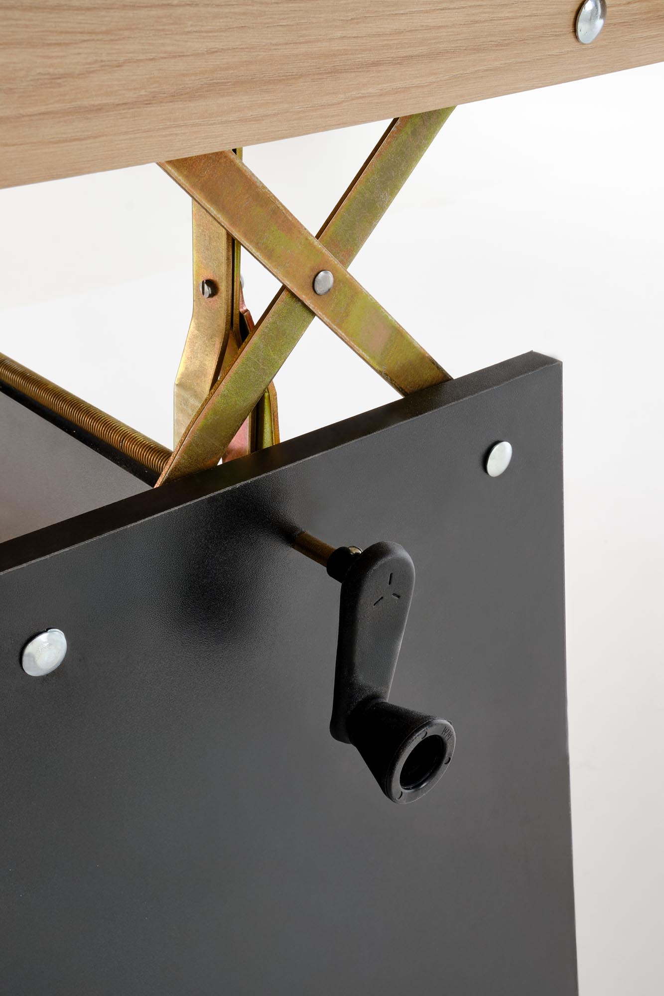 ERIKA ławostół rozkładany dąb artisan / czarny