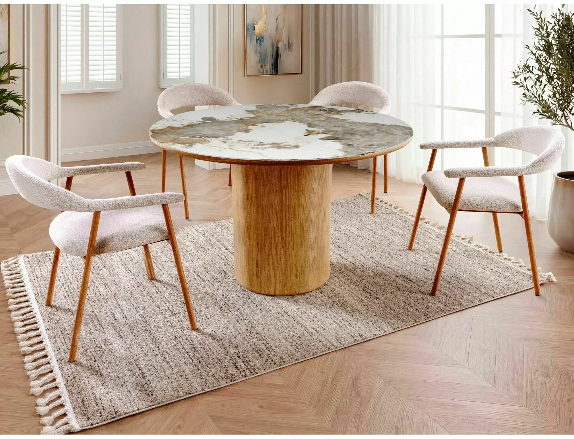 Stół rondo ceramic