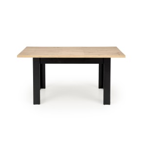 BAGIO stół rozkładany 120-160/80 cm dąb artisan/czarny