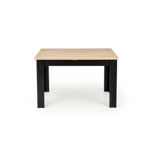 BAGIO stół rozkładany 120-160/80 cm dąb artisan/czarny