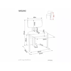 Krzesło misaki d
