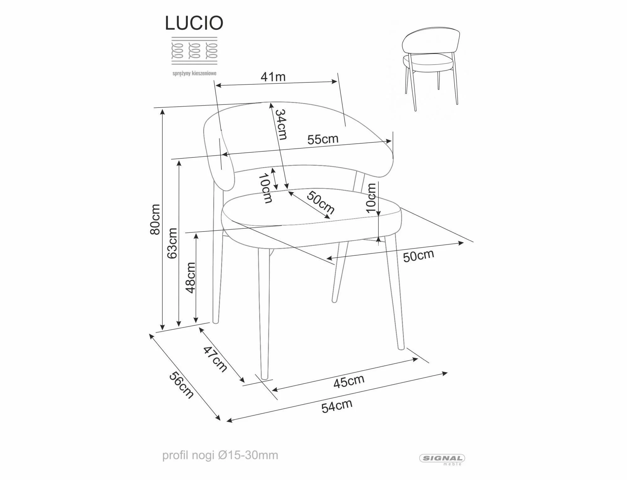 Krzesło lucio noelle