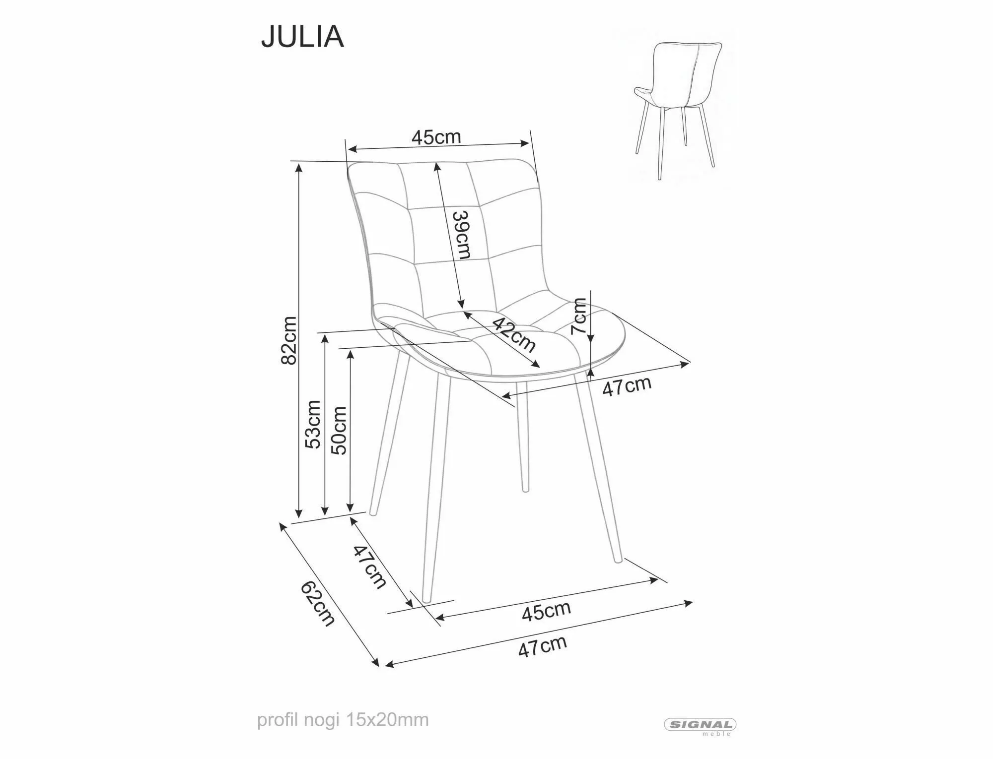 Krzesło julia brego