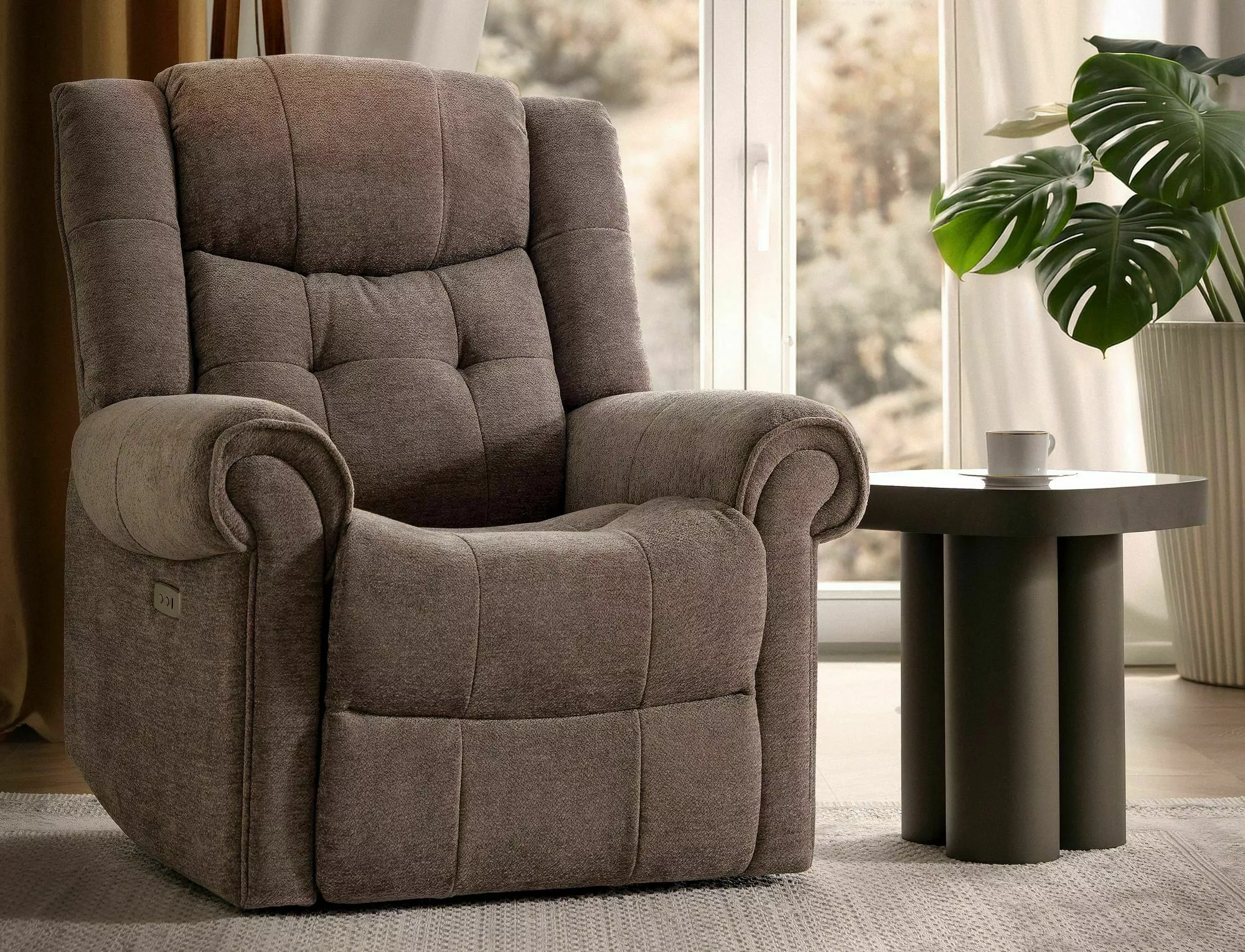 Fotel rozkładany parys raven