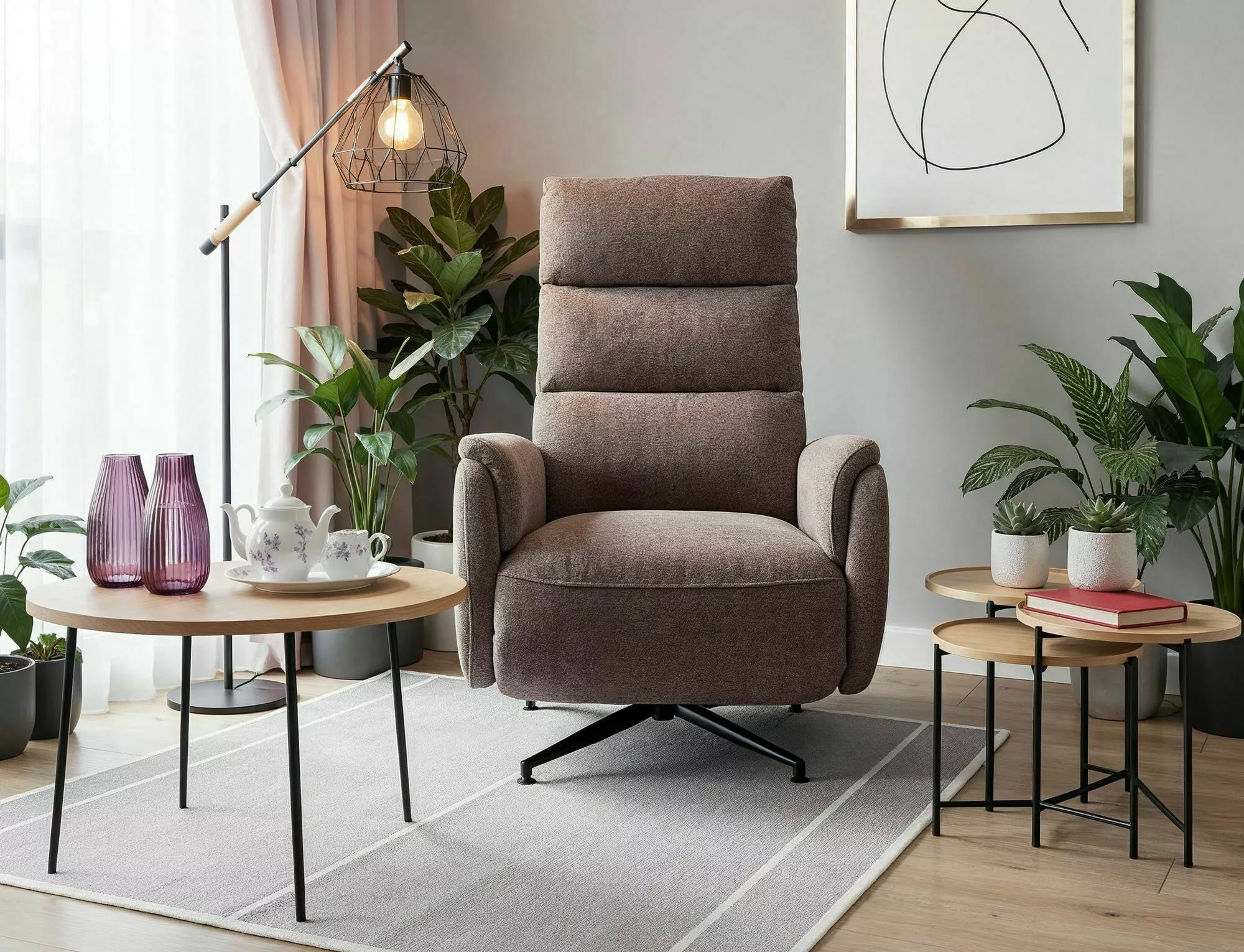 Fotel rozkładany fenix raven