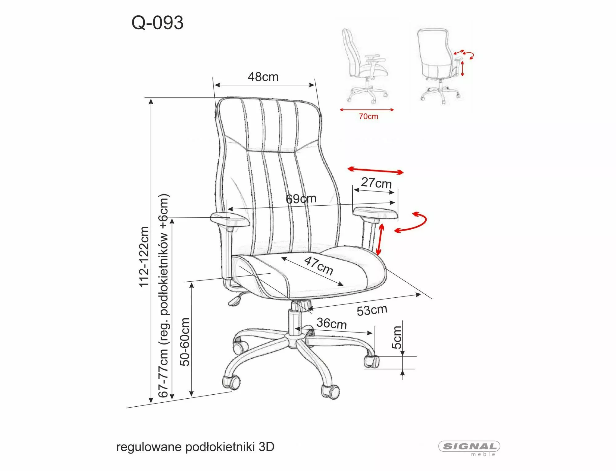 Fotel obrotowy q-093