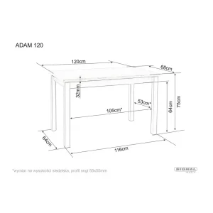 Stół adam 120