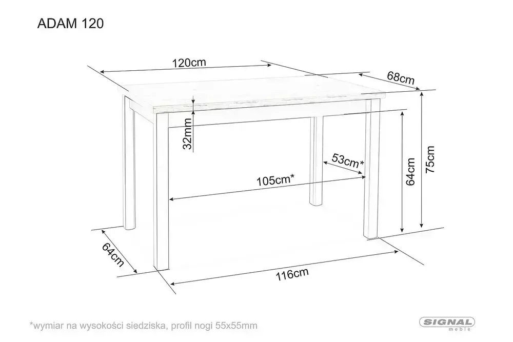Stół adam 120