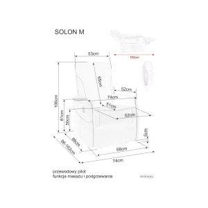 Fotel rozkładany solon m velvet