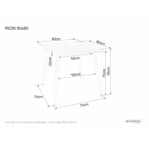 Stół rion 80