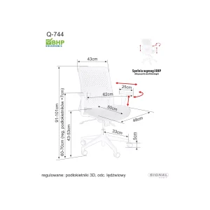 Fotel obrotowy q-744