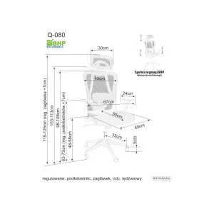 Fotel obrotowy q-080m