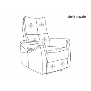 Fotel rozkładany neptun m brego
