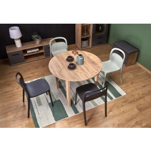 RINGO stół kolor blat dąb craft, nogi - dąb craft (102-142x102x76 cm)