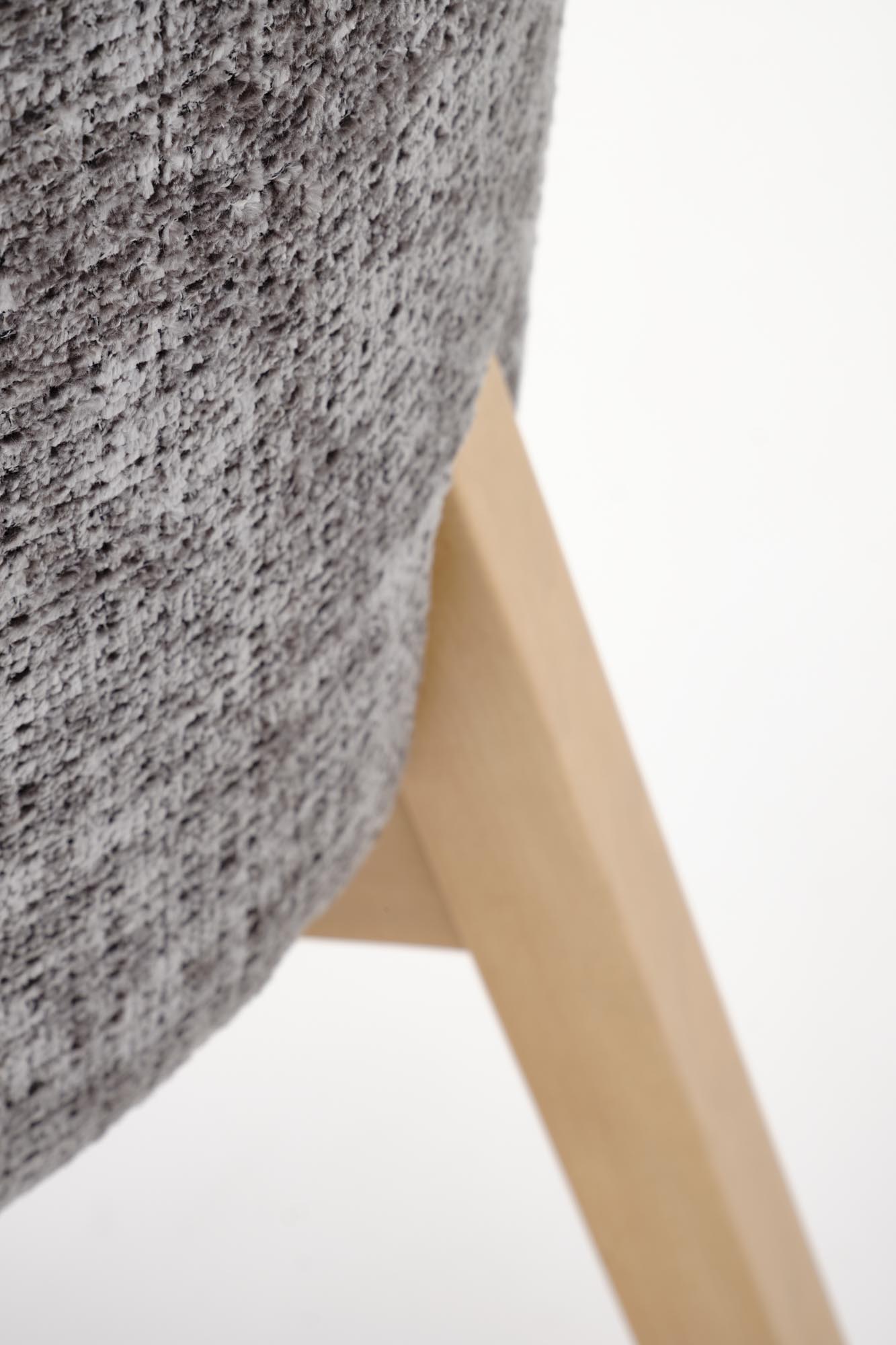 BASSO krzesło dąb naturalny / tap: CREMONA 96 (popiel)